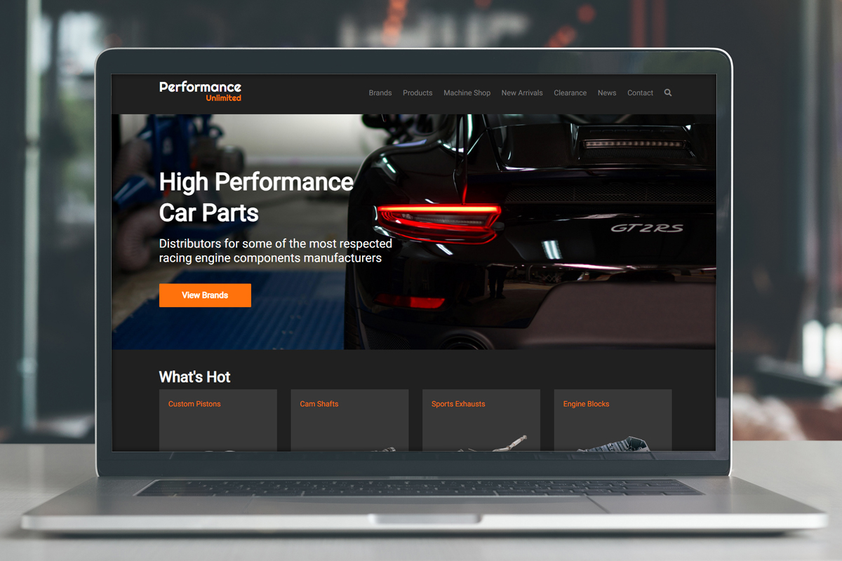 Performance Unlimited website development application